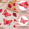 40Pcs 4 Styles Polyester Embroider Thread Iron on/Sew On Patches PATC-TA0001-45A-5