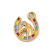304 Stainless Steel Enamel Pendants STAS-U054-07G-1