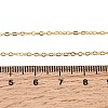 Brass Cable Chain Necklaces X-SW028-G-4