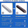 Iron Metal Stamps AJEW-BC0005-19G-7