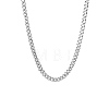 Non-Tarnish 201 Stainless Steel Curb Chain Necklaces for Men NJEW-Q336-08A-P-1