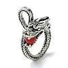 Dragon Alloy Finger Ring RJEW-K275-35AS-1