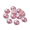 Opaque Glass Cabochons GGLA-S038-11F-8mm-1