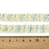 Baking Paint Electroplate Transparent Glass Beads Strands EGLA-N020-04H-4
