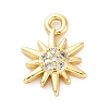 Brass Micro Pave Cubic Zirconia Charms KK-A240-23G-1