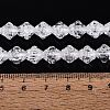 Transparent Crackle Glass Beads Strands GLAA-Q115-04A-11-4