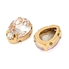 Brass Glass Rhinestone Sew on Rhinestones RGLA-B004-07A-G-2