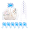 6Pcs Rectangle Organza Packing Drawstring Bags ABAG-PH0001-81B-1