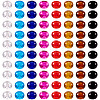 Craftdady 88pcs 8 colors Glass European Beads GLAA-CD0001-10-10