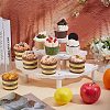 3-Tier Semi-Circle Wood Cupcake Display Risers ODIS-WH0030-89-5