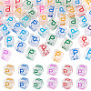 50Pcs Acrylic European Beads MACR-TADJ0001-13P-2