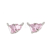 Brass Pave Cubic Zirconia Charms CU-CBA6A75-04P-01-1