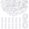 Gorgecraft 100Pcs Plastic Curtain Hanger Double Hooks FIND-GF0002-05-1