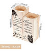 Wooden Candle Holder AJEW-WH0257-003-2