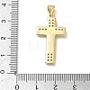 Easter Brass Micro Pave Clear Cubic Zirconia Pendants CU-CBAC7ED-03G-3