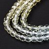 Transparent Gradient Color Glass Beads Strands GLAA-G101-2mm-16-6