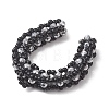 Glass Seed Beaded Horse Shoes Pendants PALLOY-MZ01179-02-4
