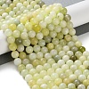 Natural New Jade Round Beads Strands G-O039-16-10mm-01-2