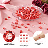 Valentine's Day Theme Handmade Polymer Clay Beads FIND-CW0001-25-15