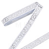 7M Polycotton Jacquard Flower Ribbon DIY-WH0568-58A-1