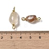 Natural Rutilated Quartz Connector Charms FIND-C046-11C-G-3