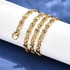 304 Stainless Steel Lumachina Chain Necklaces NJEW-P226-08G-01-2