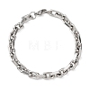 304 Stainless Steel Cable Chain Bracelets for Women Men LS-BJEW-F529-04P-4