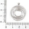 Brass Micro Pave Cubic Zirconia Pendants KK-K418-02P-3