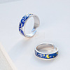 2Pcs Alloy Enamel Cuff Open Rings for Couple WGE1F67-02-2