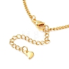 Heart Pendant Necklaces Set for Girl Women NJEW-JN03682-10