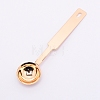 Stainless Steel Handle Wax Sealing Stamp Melting Spoon TOOL-WH0018-57LG-1