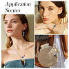 Tibetan Style Alloy with Resin Imitation Turquoise Connector Charms FIND-TAC0035-47AS-05-8