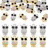 20Pcs 2 Colors Alloy Rhinestone Charms RB-TA0001-38-1