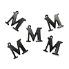 304 Stainless Steel Alphabet Charms STAS-H122-M-EB-2