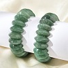 Bicone Natural Green Aventurine Beads Stretch Bracelets for Women Men BJEW-C097-05D-3