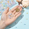 540Pcs 9 Colors Frosted Transparent Acrylic Beads FACR-YW0001-14-3
