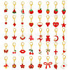 40Pcs Alloy Enamel Shoes Charms HJEW-PH02499-1