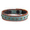 Alloy PU Leather Cord Studded Bracelets FS-WG408C4-03-1