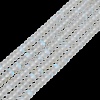 Frosted Transparent Glass Beads Strands FGLA-M002-01I-1