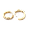 Clear Cubic Zirconia Twist Hoop Earrings ZIRC-Q201-19G-2