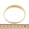 Brass Micro Pave Clear Cubic Zirconia Hinged Bangles for Women BJEW-H202-01G-5
