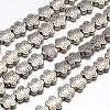 Tibetan Style Star Alloy Bead Strands TIBEB-O007-17-NR-1