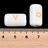 Handmade Printed Porcelain Beads PORC-T136-01D-3