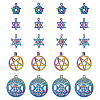 20Pcs 5 Style Plated Alloy Pendants FIND-CA0005-69-1