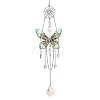 3Pcs 3 Colors Stainless Steel Resin Butterfly Suncatcher HJEW-TA00452-2