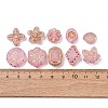 Frosted Transparent Acrylic Beads OACR-Z041-08-4