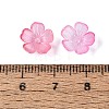 Transparent Plastic Bead Caps KY-Q005-02A-10-4