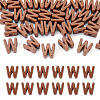Opaque Acrylic European Beads OACR-TAC0019-006W-1
