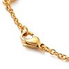 Vacuum Plating 304 Stainless Steel Oval Link Chains Bracelet for Women BJEW-E108-13G-4