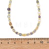 Faceted Natural Fluorite and Pearl Beaded Necklaces NJEW-JN06645-3